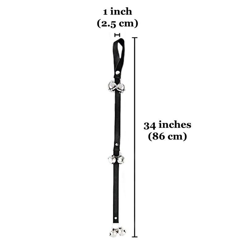 SunGrow Dog & Ferret Potty Door Bell, 34 Inches, Nylon Bells, House-Training Cat, Pot Belly Pig, Small, Medium & Large Pets, 3 Levels of Bell - Image 5
